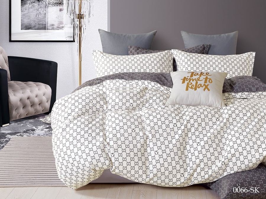 КПБ Cleo сатин набивной "Satin de Luxe" 0066-SK