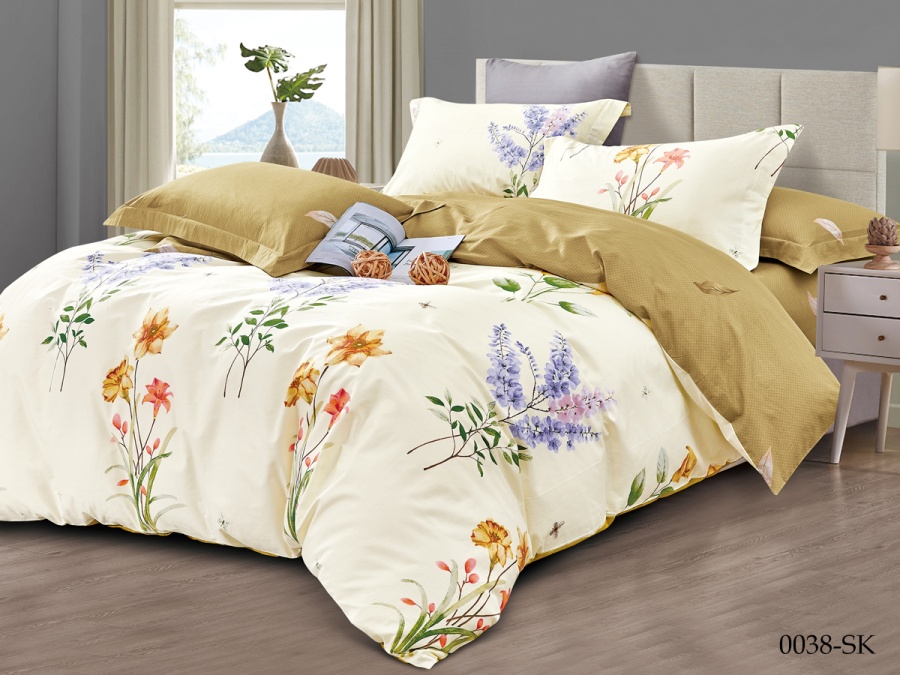 КПБ Cleo сатин набивной "Satin de Luxe" 0038-SK