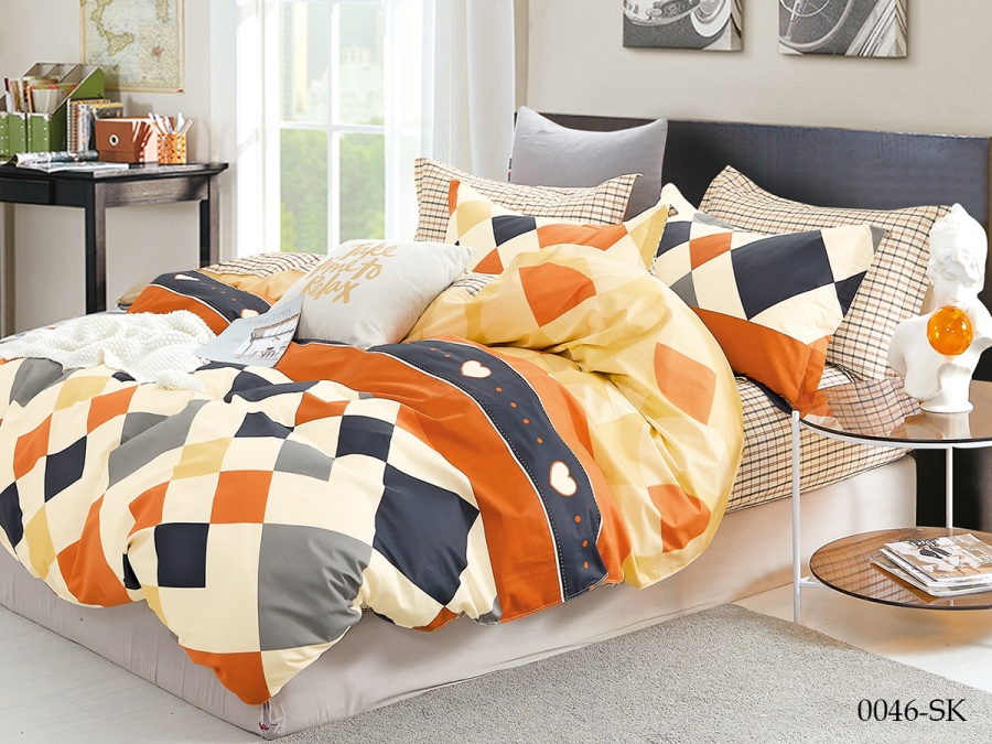 КПБ Cleo сатин набивной "Satin de Luxe" 0046-SK