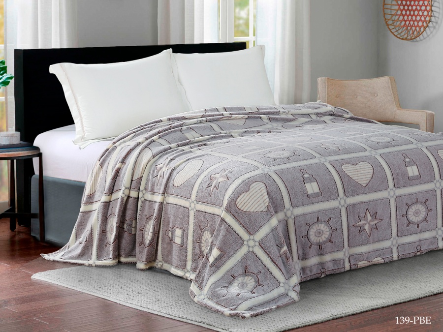 Плед CL HOME "BAMBOO"  двуспальный 180*200 микрофибра 100% в атласной ленте (180/139-pbe/LA, Оригинальное, Мультиколор)