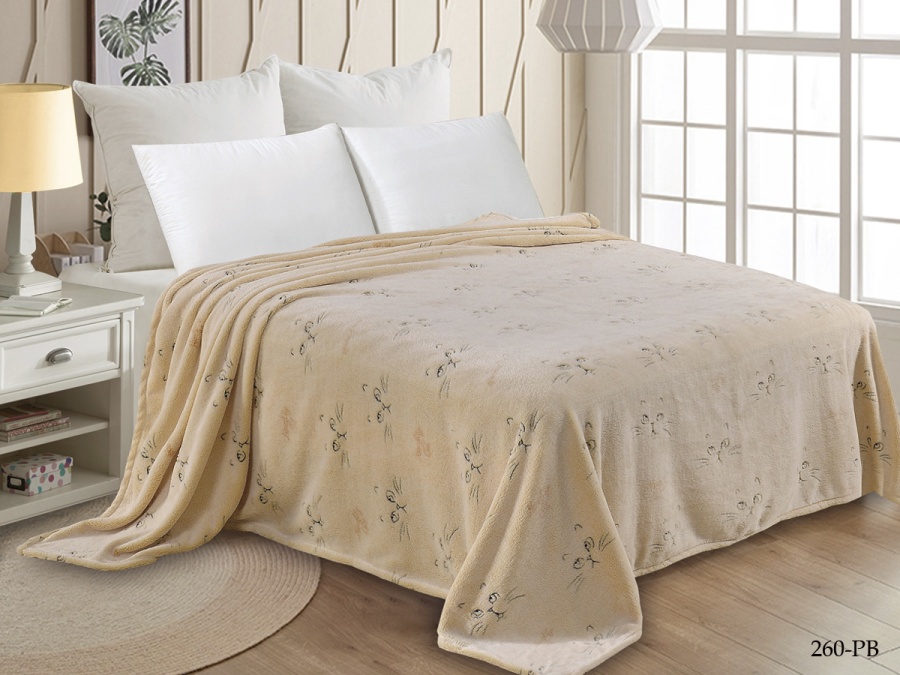 Плед Cleo "БАМБУК" микрофибра 100% 260-pb